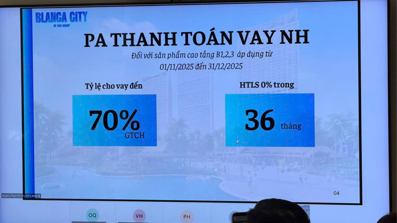 Phương thức thanh toán vay ngân hàng căn hộ Blanca City B1, B2, B3.