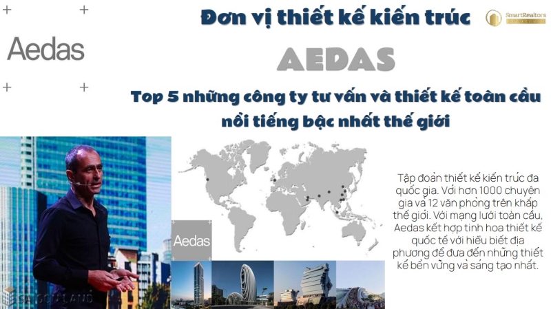 AEDAS - Đơn vị thiết kế Blanca City Vũng Tàu phụ trách phần kiến trúc toàn dự án
