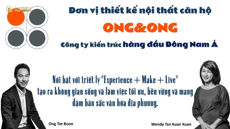 Đơn vị thiết kế Blanca City - ONG & ONG đảm nhận phần nội thấp của tháp cao tầng Blanca