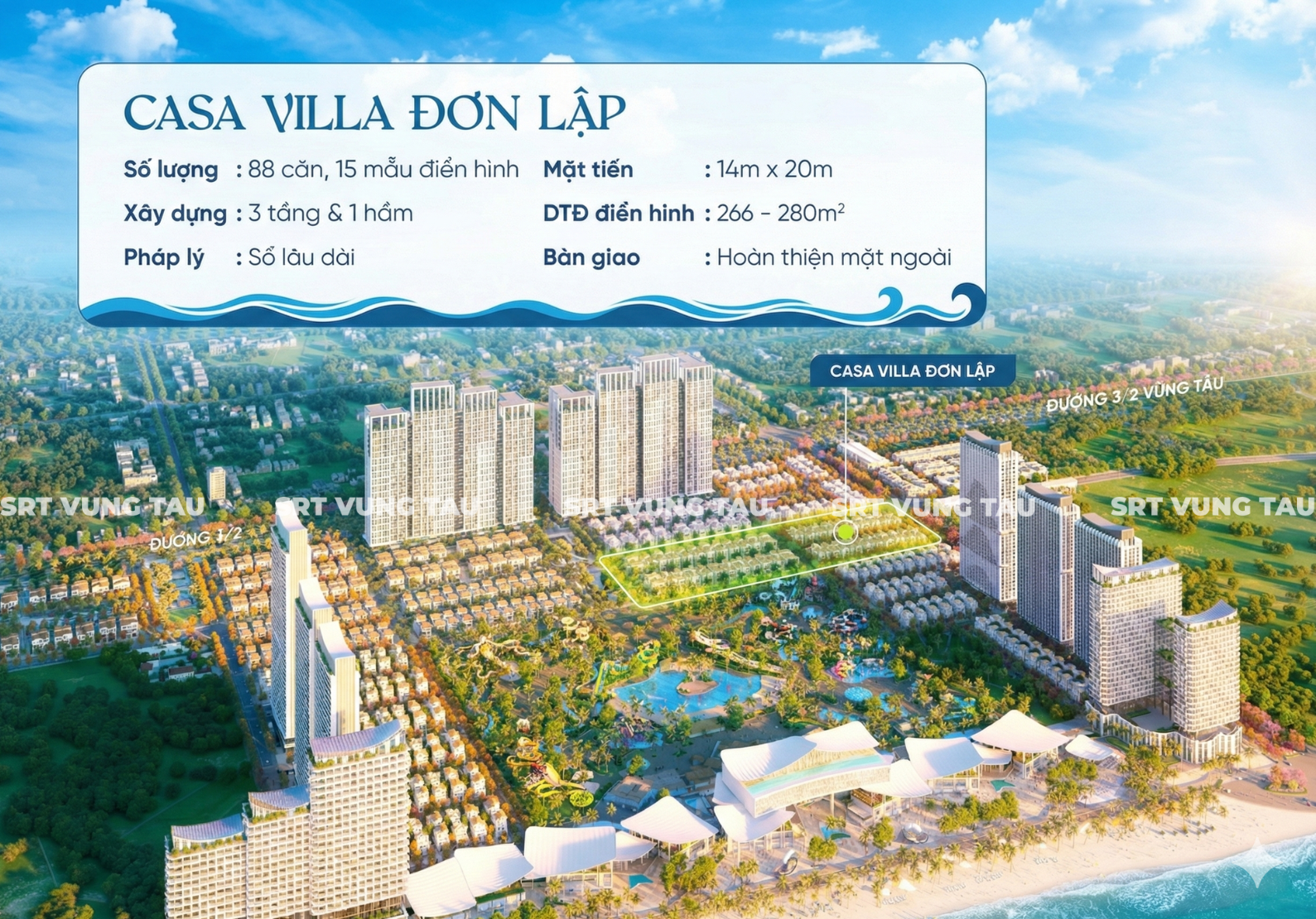 vị trí casa villa đơn lập