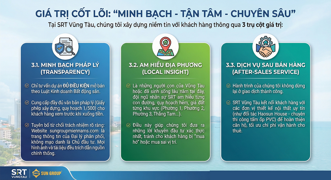 giá trị cốt lõi SRT Vũng Tàu